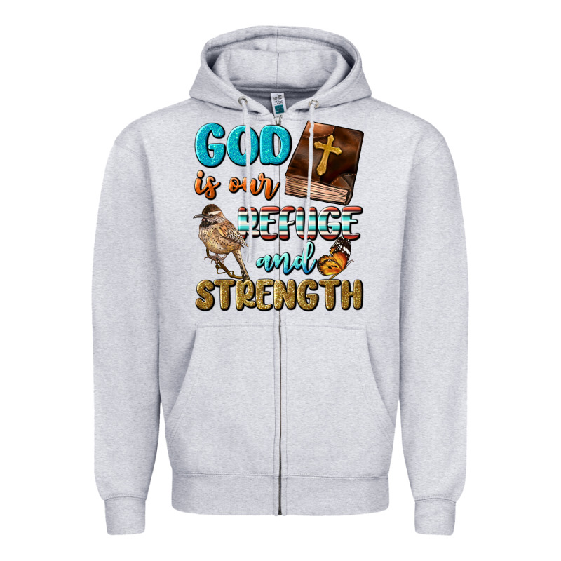 God Is Our Refuge And Strength Zipper Hoodie by BundleAndBundleShop | Teevron