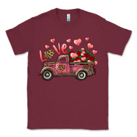 Love Truck With Roses And Leopard Classic Tee | Teevron