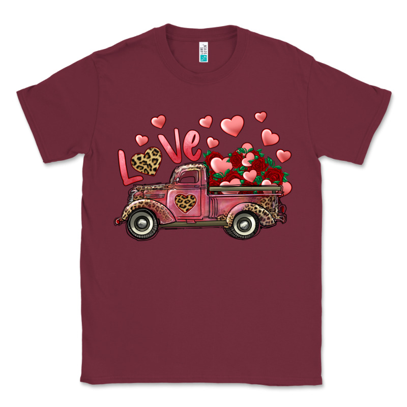 Love Truck With Roses And Leopard Classic Tee by RanaPortraitStore | Teevron