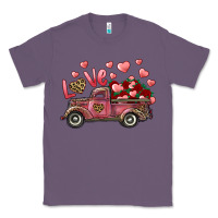 Lavender love truck with roses and leopard Classic Tee - RanaPortraitStore
