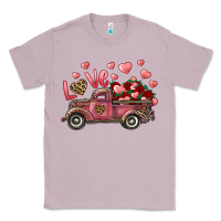 Lilac love truck with roses and leopard Classic Tee - RanaPortraitStore