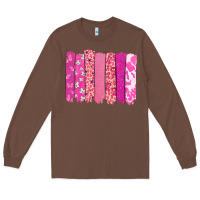Chestnut Cancer brushstroke Cancer Awareness Long Sleeve Tee - HowdyJamesFarm