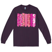 Plum Cancer brushstroke Cancer Awareness Long Sleeve Tee - HowdyJamesFarm