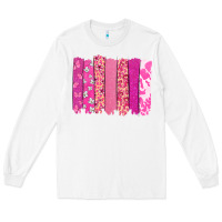 White Cancer brushstroke Cancer Awareness Long Sleeve Tee - HowdyJamesFarm