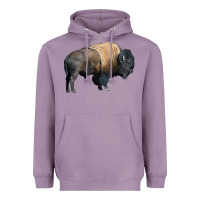 Lavender Bison Buffalo Heavyweight Hoodie - LillyAllenDesigns
