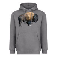 Storm Bison Buffalo Heavyweight Hoodie - LillyAllenDesigns