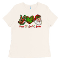 Bone peace love santa Ladies Tee - RanaPortraitStore