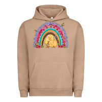 Pigment Burro easter flowers and butterfly with chicks rainbow Urban Hoodie - Artiststas