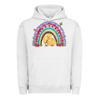 Pigment Lunar Rock easter flowers and butterfly with chicks rainbow Urban Hoodie - Artiststas
