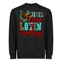 Black never stop lovin cowboys olivia Heavyweight Sweatshirt - OliviaCreatesArt
