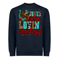 Navy never stop lovin cowboys olivia Heavyweight Sweatshirt - OliviaCreatesArt