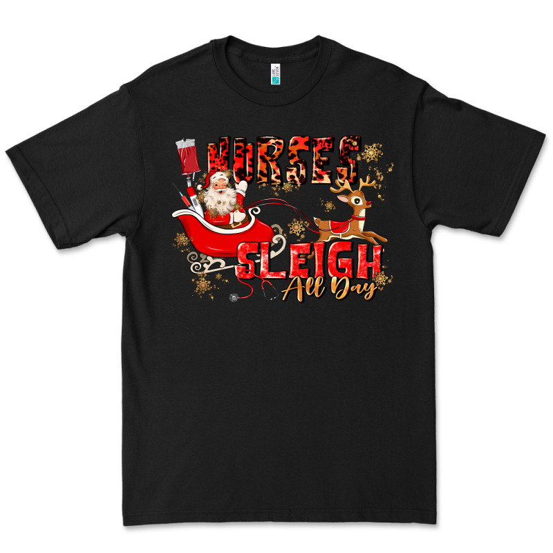Nurses Sleigh All Day Premium Tee by MaliasSmallBusiness | Teevron