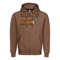 Chestnut Blessed Beyond Measure Zipper Hoodie - BundleAndBundleShop