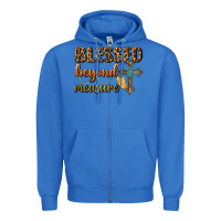 True Royal Blessed Beyond Measure Zipper Hoodie - BundleAndBundleShop
