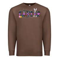 Chestnut Happy Easter Y'all Premium Sweatshirt - CowhideDigitalArt