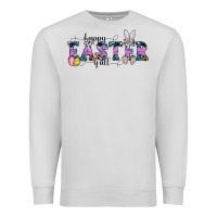 Dove Grey Happy Easter Y'all Premium Sweatshirt - CowhideDigitalArt