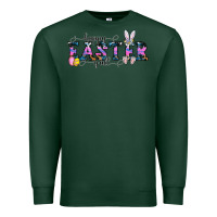 Sports Green Happy Easter Y'all Premium Sweatshirt - CowhideDigitalArt