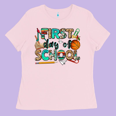First Day Of School Ladies Tee Designed By Nancycooperartshop