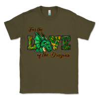 Army Green For The Love Of The Dragons Classic Tee - RanaPortraitStore