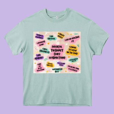 Physical Therapist Daily Affirmations Heavy Core Tee Designed By Maliassmallbusiness