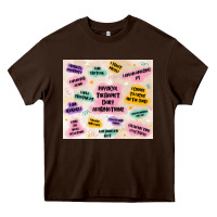 Chocolate Brown physical therapist daily affirmations Heavy Core Tee - MaliasSmallBusiness