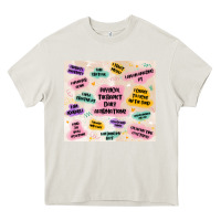 Cream physical therapist daily affirmations Heavy Core Tee - MaliasSmallBusiness