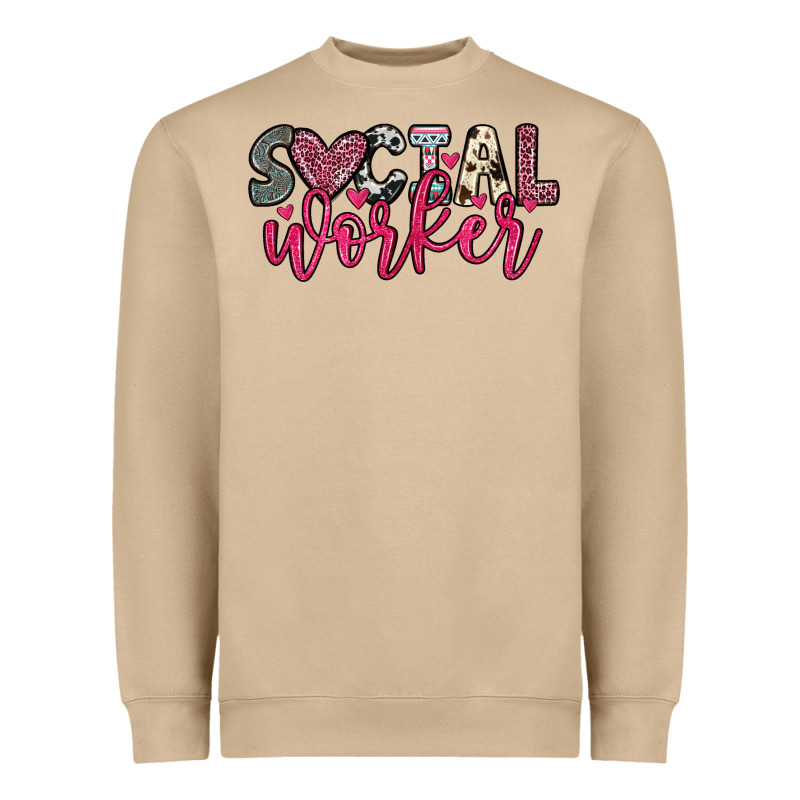 Social Worker Heavyweight Sweatshirt by OliviaCreatesArt | Teevron