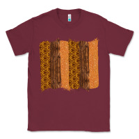 Burgundy Western Wood Glitter Vintage Pattern Classic Tee - Bettercallsaul