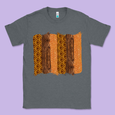 Western Wood Glitter Vintage Pattern Classic Tee Designed By Bettercallsaul