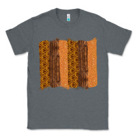 Charcoal Heather Western Wood Glitter Vintage Pattern Classic Tee - Bettercallsaul