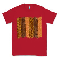 Red Western Wood Glitter Vintage Pattern Classic Tee - Bettercallsaul