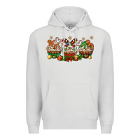 Dove Grey christmas cupcake with gingerbreads bbs Premium Hoodie - BundleAndBundleShop