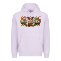 Lilac christmas cupcake with gingerbreads bbs Premium Hoodie - BundleAndBundleShop