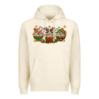 Tofu christmas cupcake with gingerbreads bbs Premium Hoodie - BundleAndBundleShop