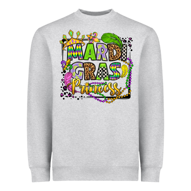 Mardi Gras Princess Heavyweight Sweatshirt by OliviaCreatesArt | Teevron
