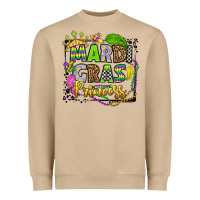 Mushroom mardi gras princess Heavyweight Sweatshirt - OliviaCreatesArt
