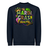 Navy mardi gras princess Heavyweight Sweatshirt - OliviaCreatesArt