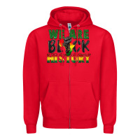 Red we are black history Zipper Hoodie - FaDigitalArtStudio