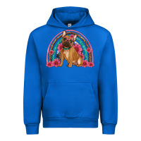 Cobalt french bulldog floral rainbow Urban Hoodie - Artiststas