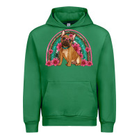 Emerald french bulldog floral rainbow Urban Hoodie - Artiststas