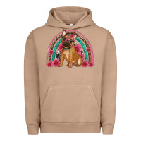 Pigment Burro french bulldog floral rainbow Urban Hoodie - Artiststas