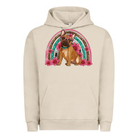 Pigment French Oak french bulldog floral rainbow Urban Hoodie - Artiststas