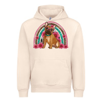 Sandshell french bulldog floral rainbow Urban Hoodie - Artiststas