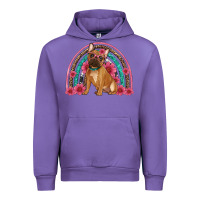 Tulip french bulldog floral rainbow Urban Hoodie - Artiststas