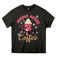 Asphalt mama needs coffee Heavy Core Tee - MaliasSmallBusiness