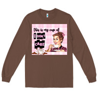 Chestnut retro housewife Long Sleeve Tee - TumblerDesignByShophia