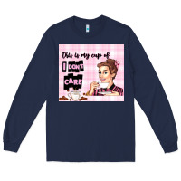 Navy retro housewife Long Sleeve Tee - TumblerDesignByShophia