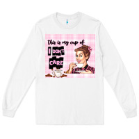 White retro housewife Long Sleeve Tee - TumblerDesignByShophia