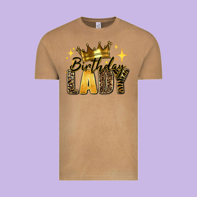 Birthday Lady Vintage Tee Designed By Ranaportraitstore