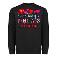 Black somebody's fine ass valentine Heavyweight Sweatshirt - OliviaCreatesArt